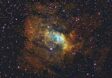 NGC7635 - Bubble Nebula in HST palette