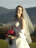 Backlit bride