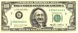 Franklin portrait on $100 bill