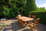 Dining area at pool