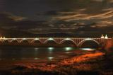 Bridge Arches Under Moonsky