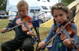 Riley Johnston and Maggie Neatherlin jammin