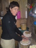 Making tortillas, Miraflor homestay