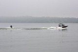 Skiing on Lake Monona, Madison