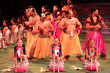Polynesian dancers, Polynesian village, Oahu, Hawaii, USA