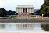 Lincoln Memorial from the World War II Memorial, Washington D.C.