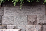 Roosevelt Memorial - I hate war, Washington D.C.