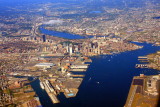 Boston from the airplane