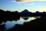 Grand Teton National Park, Wyoming - sunset at Oxbow bend