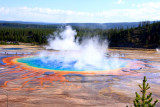 Grand Prismatic Spring (Largest hot spring - 380 feet), Midway Geyser Basin - Yellowstone National Park