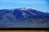 Snow capped mountains around LA, California