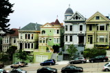 Row homes, Alamo Square, San Francisco, California