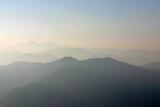 Mountains, Morning glow, Rishikesh, India
