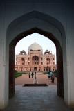 View through the West Gate, Humayuns tomb, Delhi