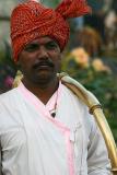 The trumpeteer, Surajkund Mela, Delhi
