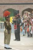 With the Pakistani border force, Wagah Border, Punjab