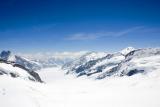 The valley between the peaks, Jungfraujoch, Switzerland