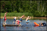 Having fun at Stojby (north Växjö)