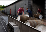 Loading barrels at Glenfarclas
