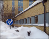 Smokers place - close to medical treatment at Hudiksvall hospital