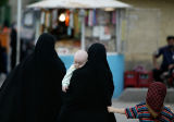 Women and children in Qom