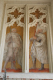 Paintings on the wall of the Summer Refectory
