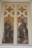 Paintings on the wall of the Summer Refectory - National Masters of the Order