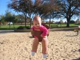 Teags first park swing