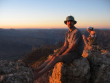 marcos y silvia, sunset, Grand Canyon 2007