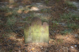Bog iron tombstone