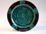Turquoise Spiral Plate 2