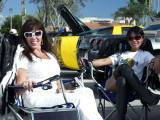 Eve And My Friend Connie At Reflections In Glass Car Show