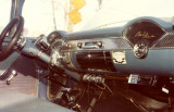 The dash of The Blue 55 Chev.