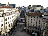 View of Corso Vittorio Emanuelle from the rooftop .. B0767