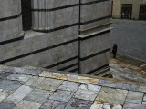 Marble stairs leading down to the Battistero di San Giovanni .. S9208
