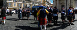 At Piazza del Popolo: Scotsmen fortifying themselves before rugby match with Italy<br/> .. R9459_60
