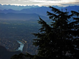 View of Torino, the Po river and the Alps from the Superga .. 2053