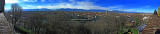 180 degree panorama of Torino from Monte dei Cappuccini
