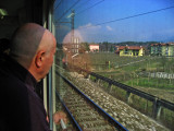 Train window vista enroute to Bolzano .. 2476