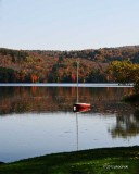 Red Boat On the Lake