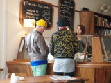 Choosing lunch.