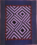 Roman Stripes crib quilt-Kansas 1920-30