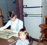 Mom and Mark Christmas 1972