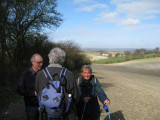 looking back over oxfordshire plain