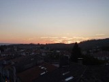 sunset over santiago