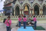 Noons at her Day at Kaba Aye Pagoda