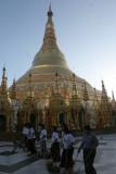 Cleaning Line at Shwedagon Pagoda