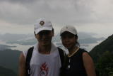 Khanh and Joyce with Sai Kung in the background