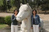 Joyce (Left) and Joyce (Right) With Horse at Sacred Way