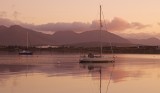 Roundstone Harbour, looking across to Inishnee, at sunrise
